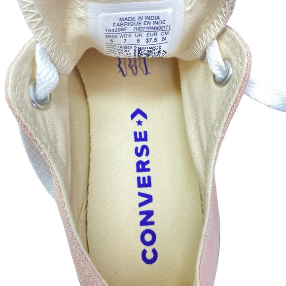 Converse Chuck Taylor All Star Seasonal Ox Particle Beige Sneaker Size 7 UNISEX - Picture 8 of 12